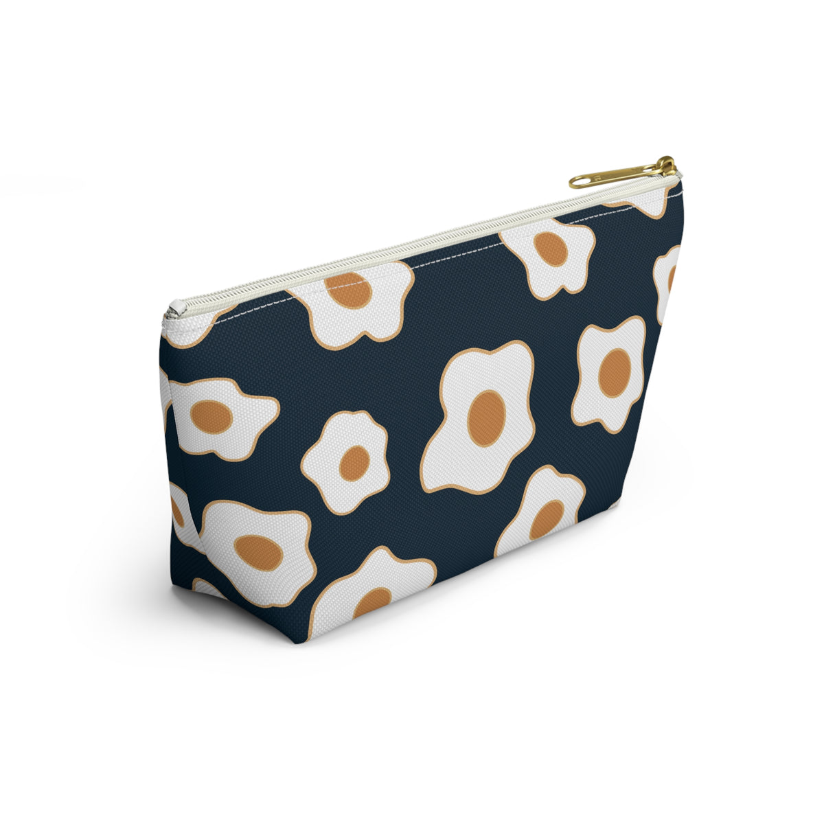 Egg Pattern Accessory Pouch | Cute Makeup Bag, Travel Organizer, Gift for Her, Egg Lover, Fun Pouch, Floral Cosmetic Bag