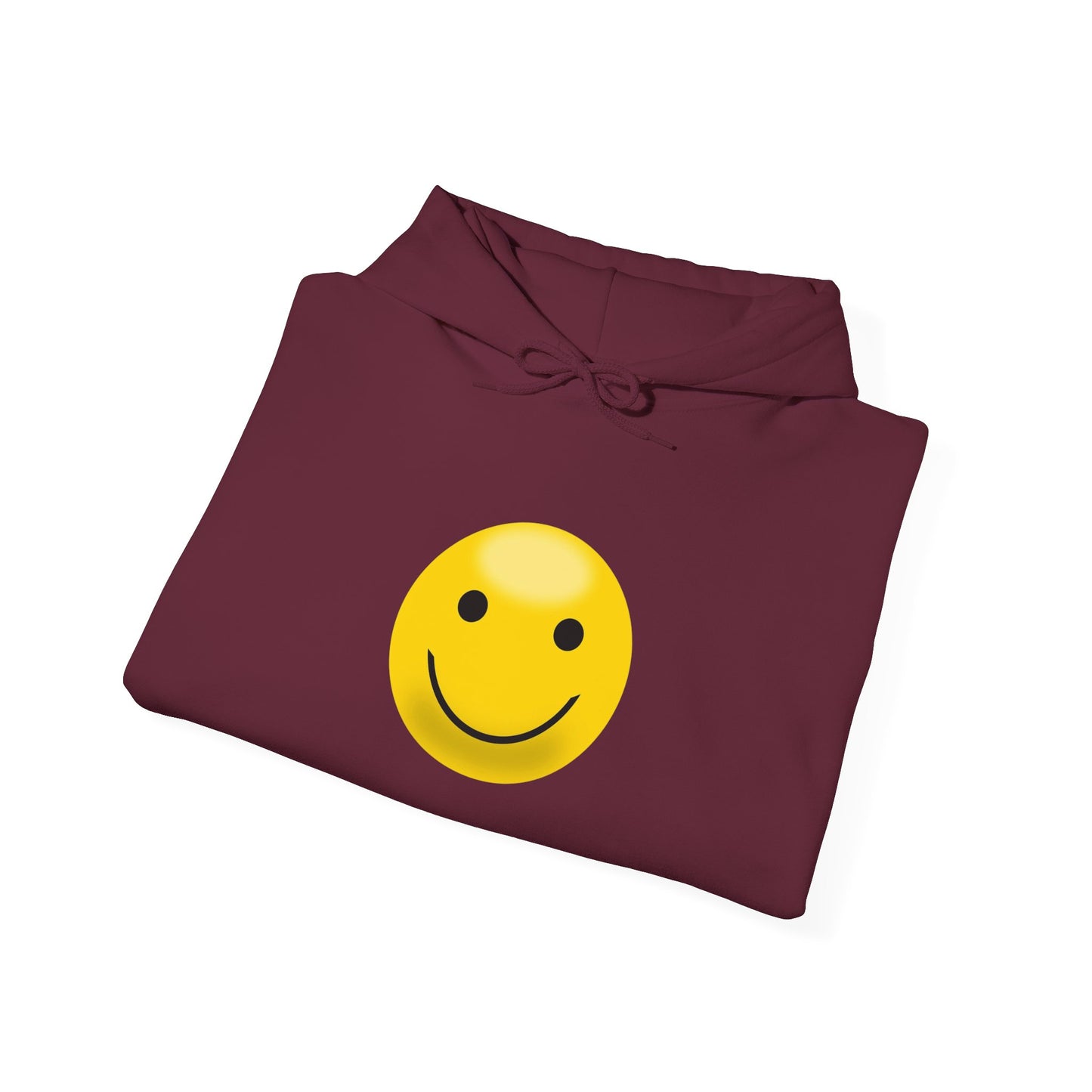 Smiley Face Hooded Sweatshirt, Unisex Cozy Hoodie, Casual Streetwear, Perfect Gift for Friends, Happy Apparel for Everyday Wear
