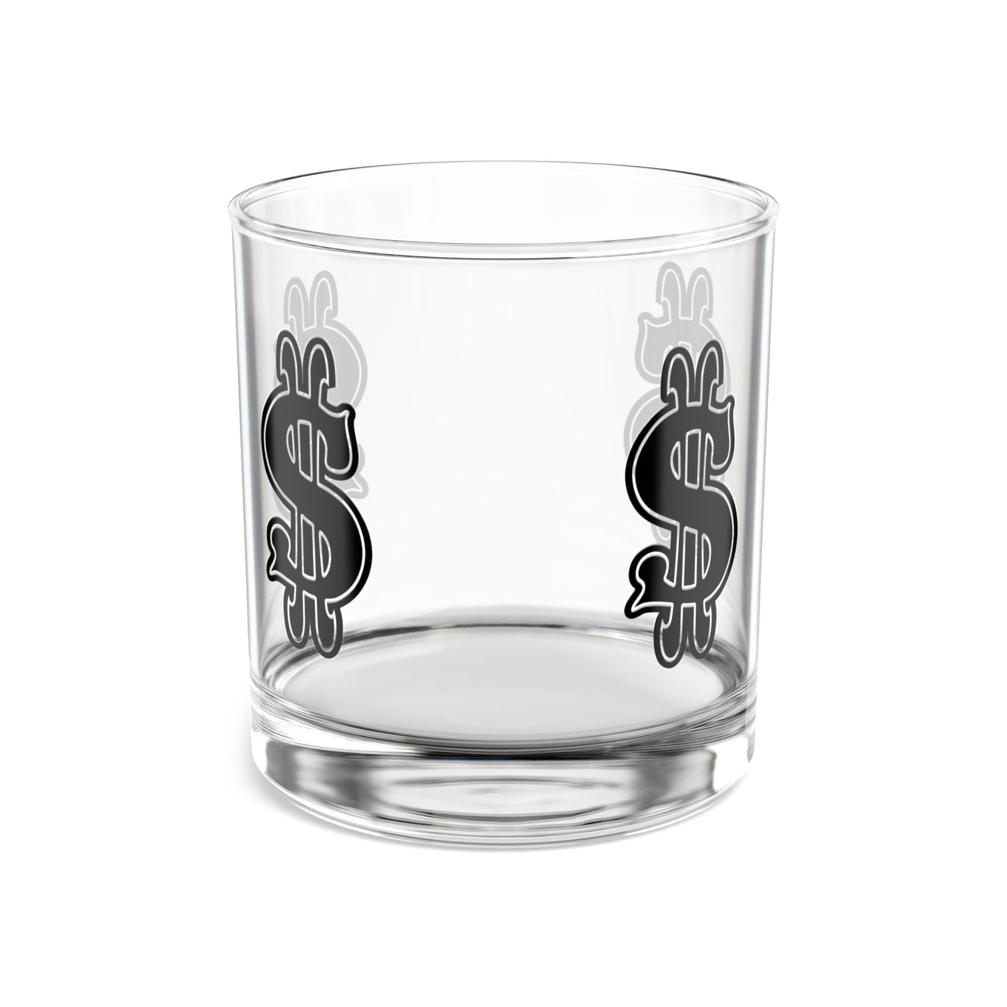 Dollar Sign Rocks Glass, 10oz | Perfect for Drinks, Home Bar Decor, Gift for Him, Wedding, Birthday, Celebration
