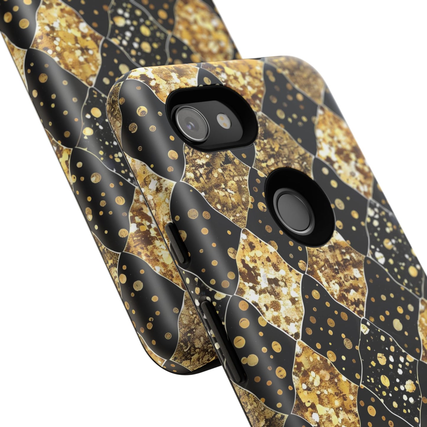 Elegant Gold & Black Phone Case for Tough Protection