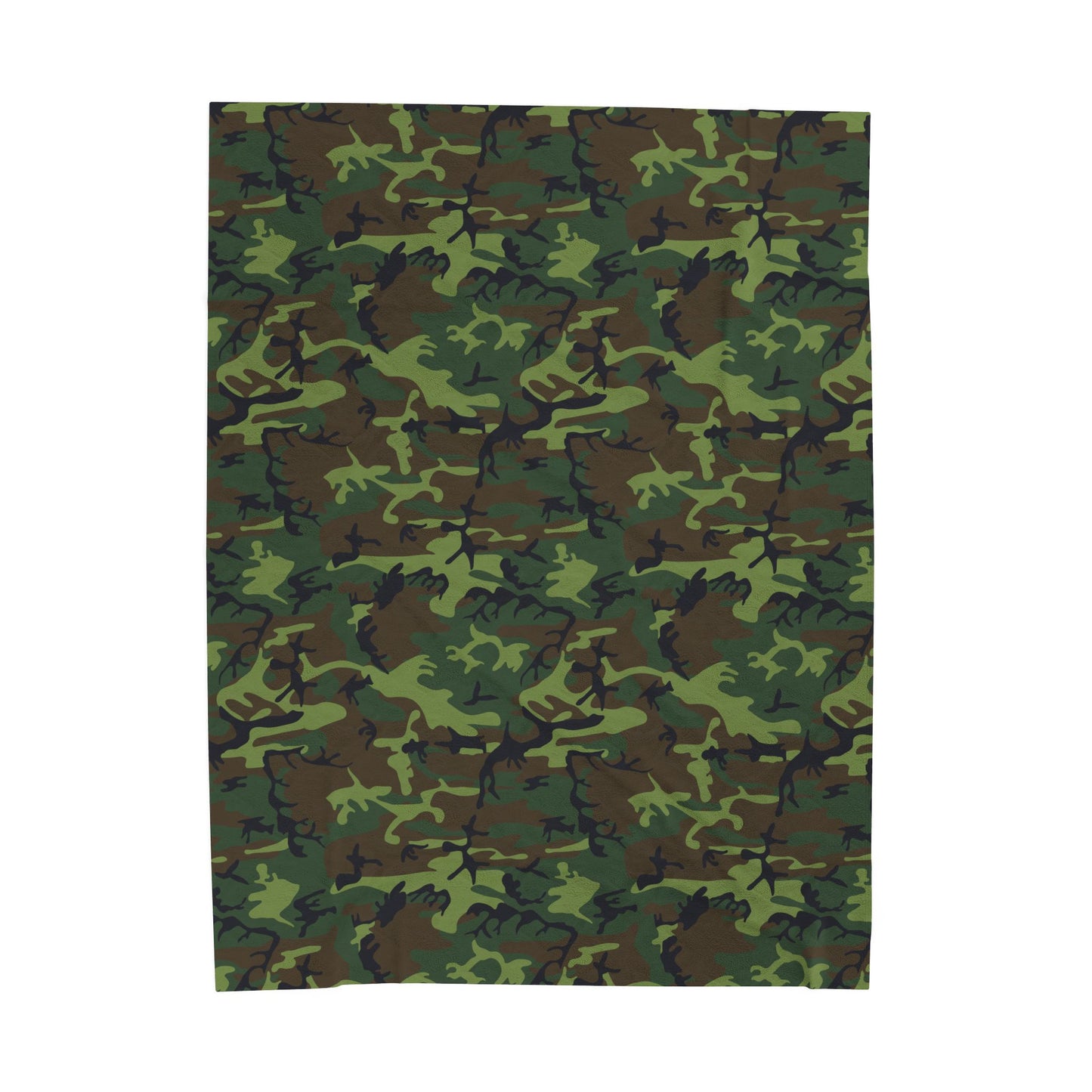 Cozy Camouflage Velveteen Plush Blanket | Soft Throw for Camping, Sofa, Home Decor, Gifts, Outdoor Events