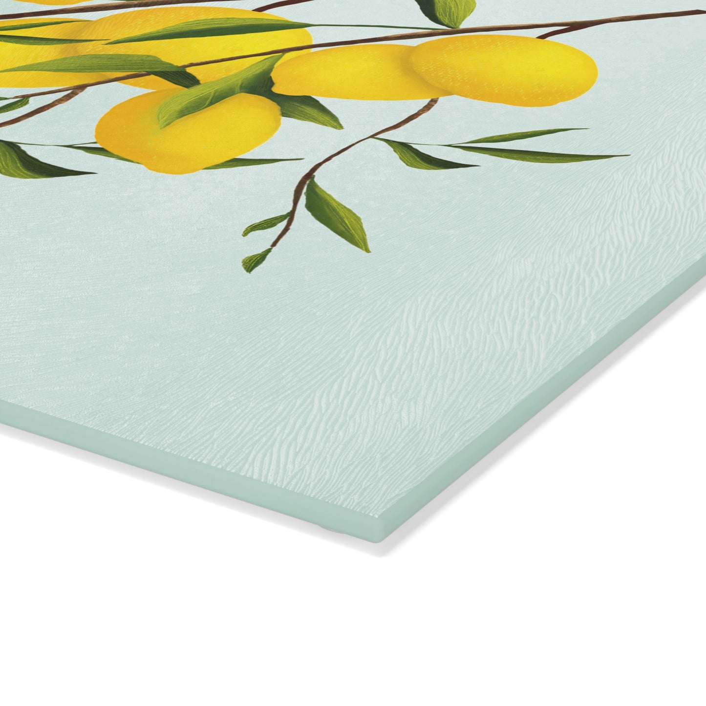 Lemon Glass Cutting Board - Bright Kitchen Decor, Home Gift, Cooking Accessory, Housewarming Present, Fruit Design