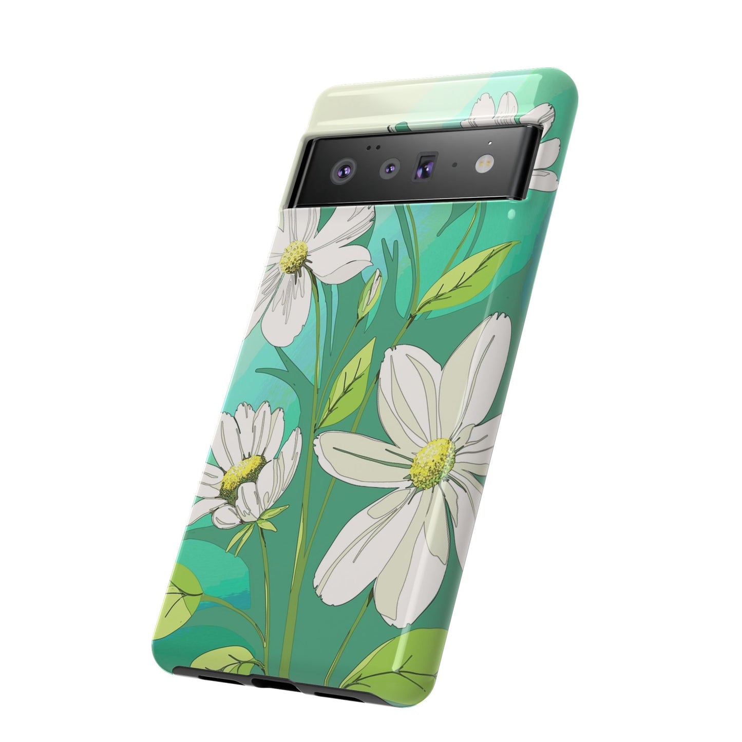 Floral Phone Case, Tough Cases, Flower Design, Nature Inspired, Eco-Friendly Cover, Unique Gift for Her, Spring Accessories