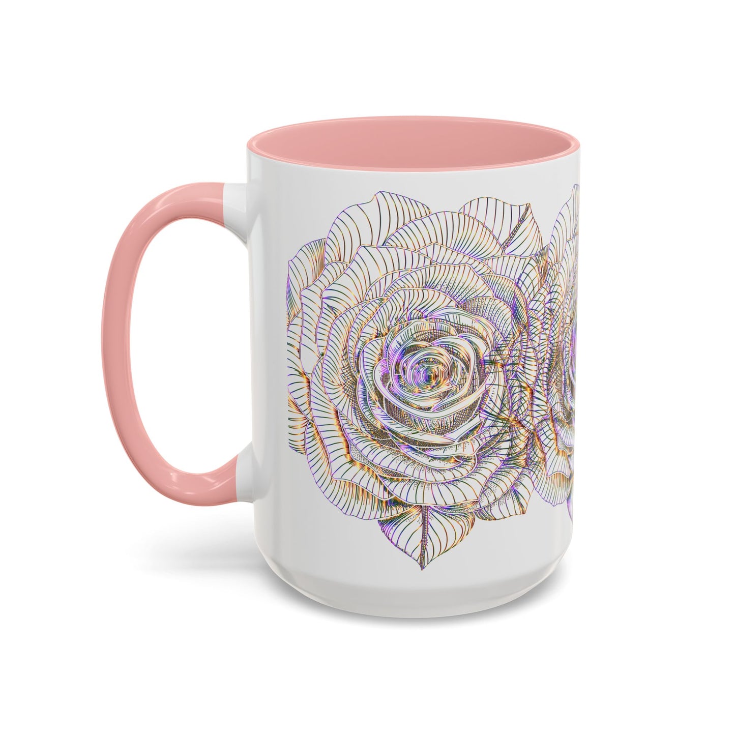 Holographic Floral Coffee Mug - Perfect Gift for Plant Lovers, Home Decor, Tea & Coffee Lovers, Mother's Day, Birthdays