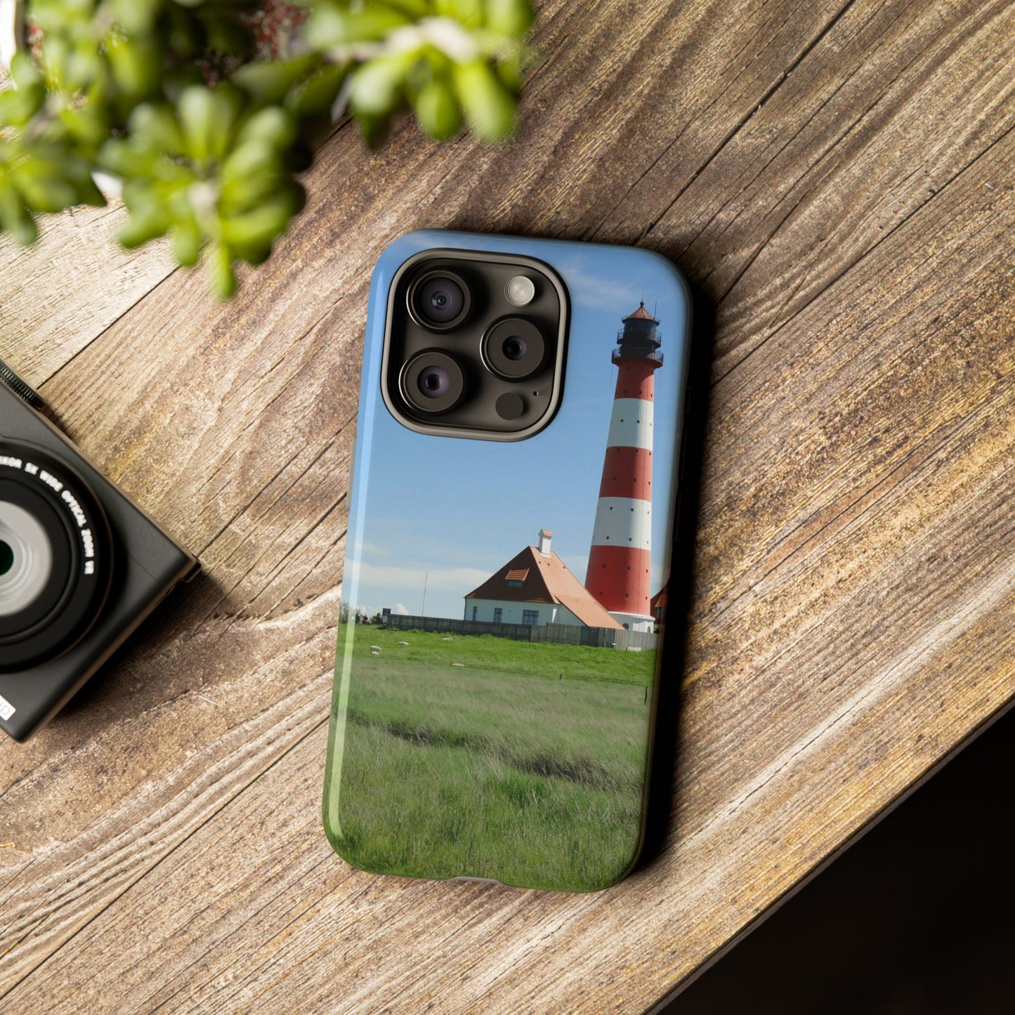 Lighthouse Phone Case - Coastal Vibes, Nautical Gift, Ocean Lover Accessory, Beach Aesthetic, Customizable Design