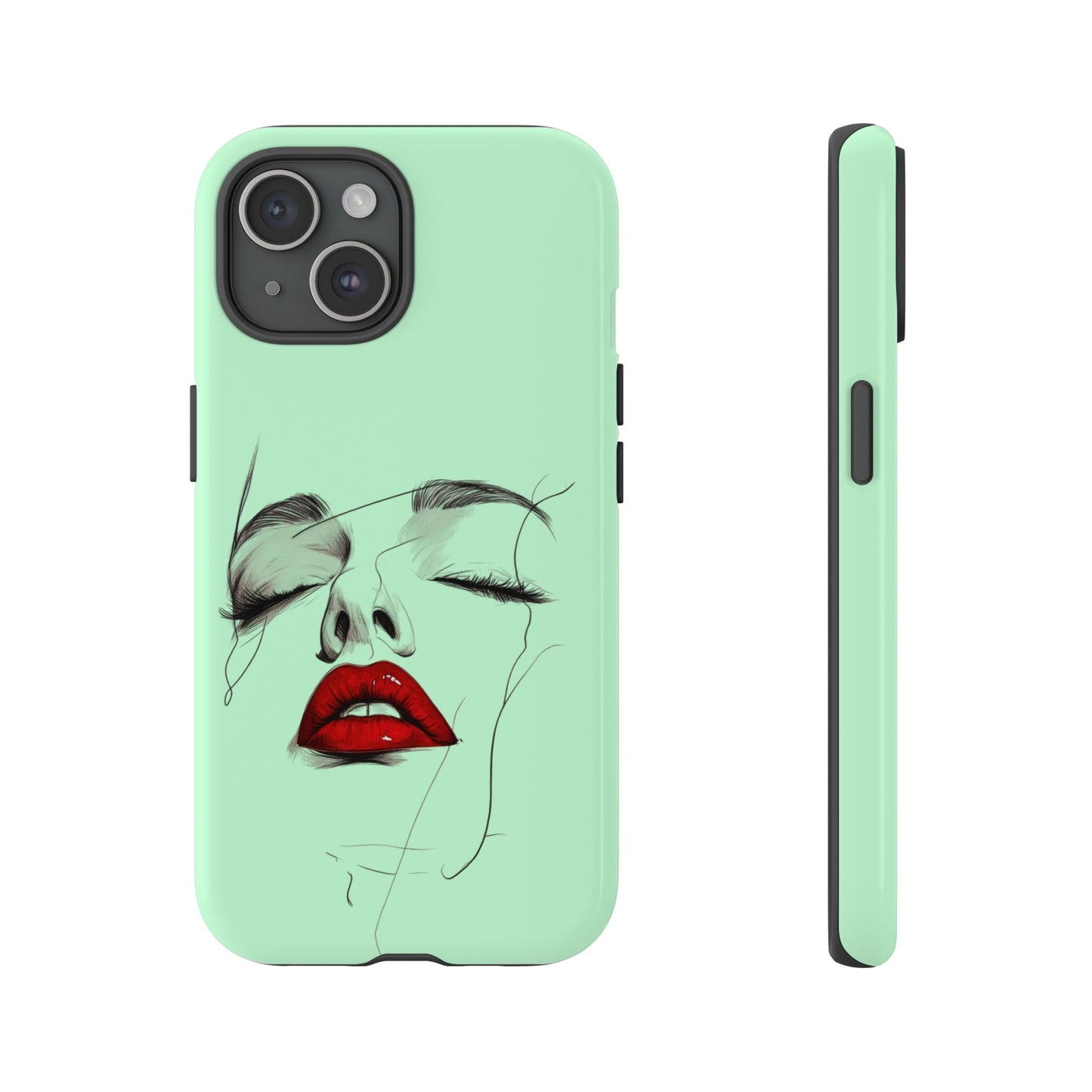 Stylish Phone Case, Artistic Phone Cover, Trendy Tech Accessory, Unique Cell Phone Protector, Gift for Her, Modern Aesthetic