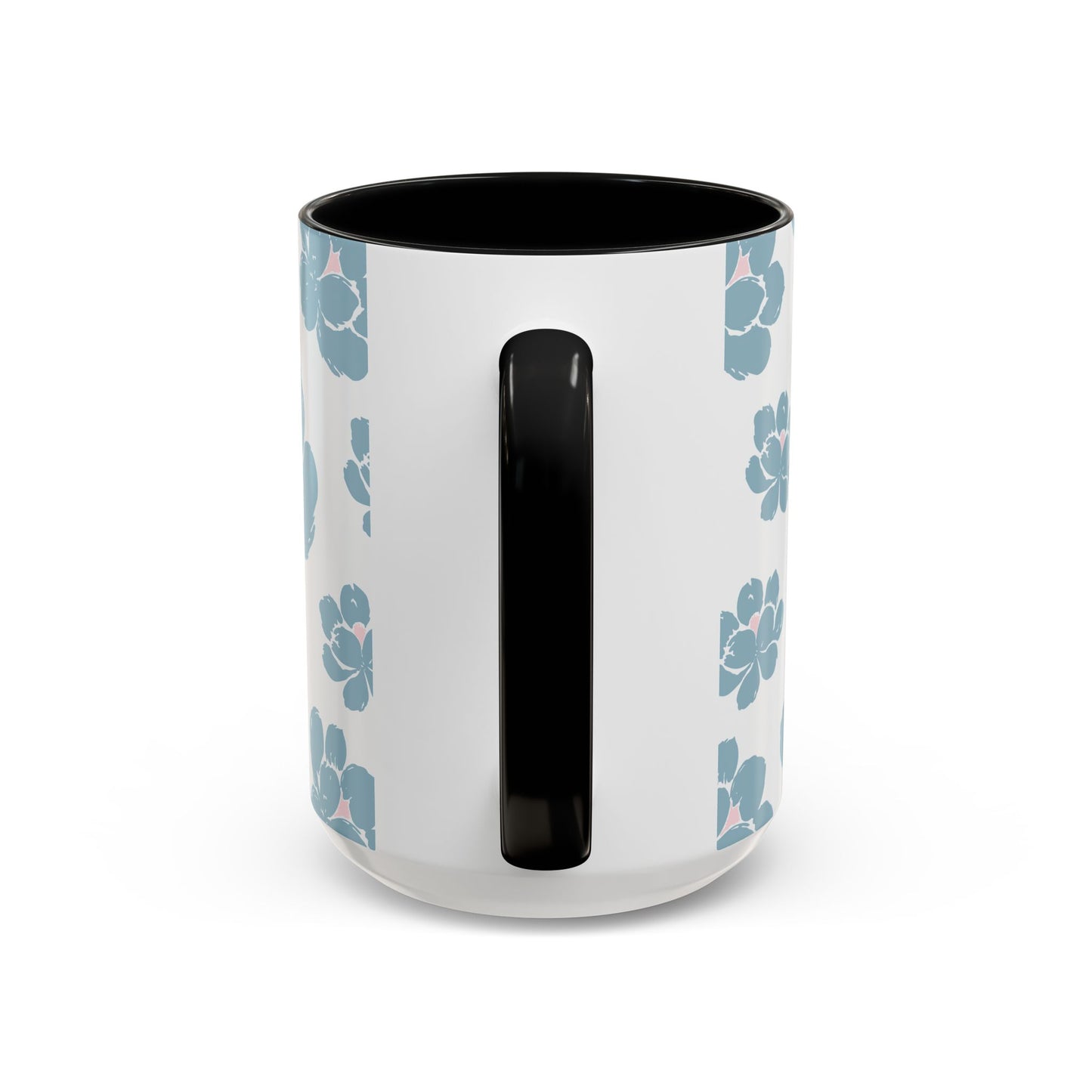 Floral Accent Coffee Mug - Elegant Drinkware, Perfect Gift for Her, Home Decor, Mother's Day, Birthday, Coffee Lovers