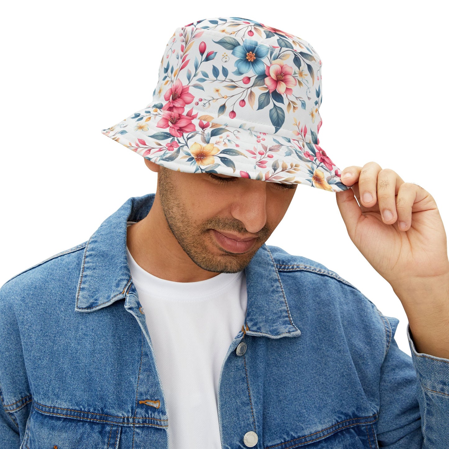 Floral Bucket Hat, Summer Accessory, Beach Wear, Gift for Her, Vacation Style, Trendy Sun Hat