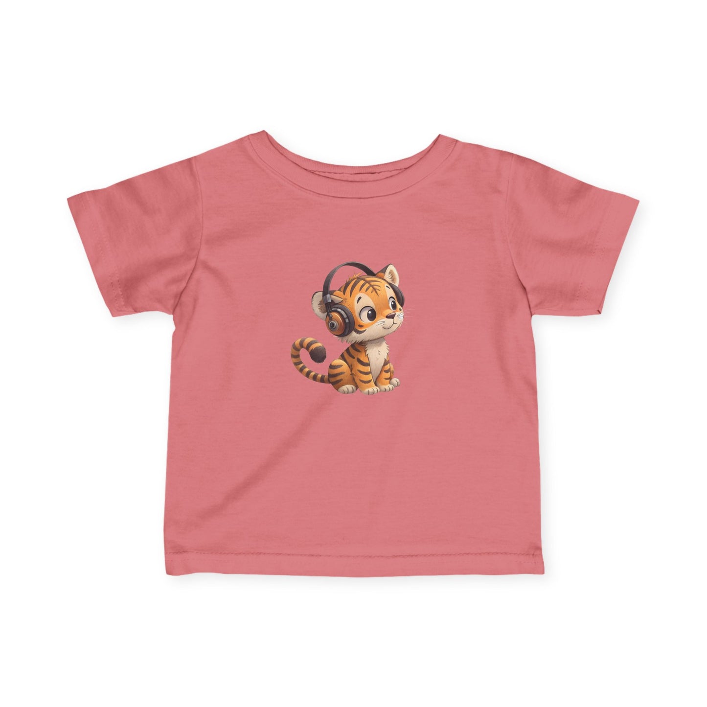 Cute Kitty Headphones Infant Tee, Baby T-Shirt, Toddler Shirt, Kids Apparel, Gift for Baby Shower, Birthday