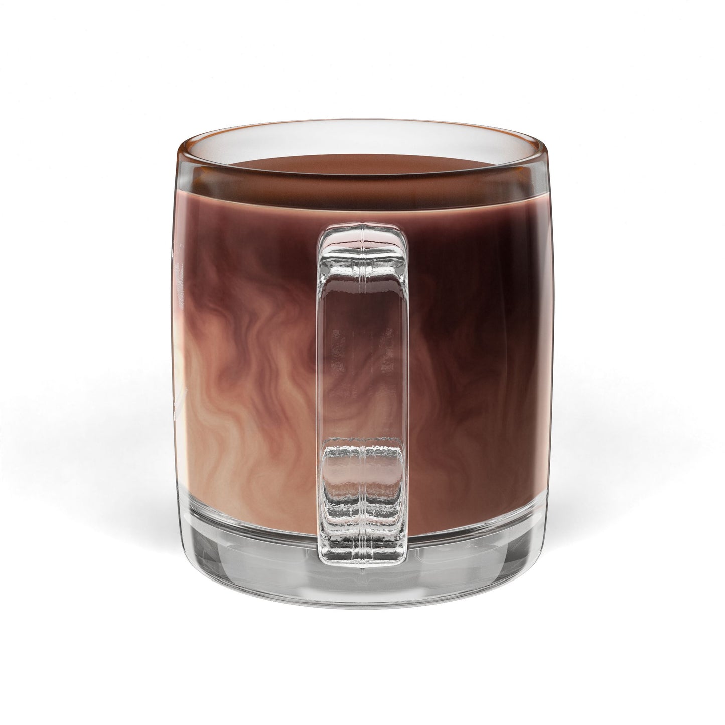 Personalized Engraved Glass Coffee Mug |Letter C