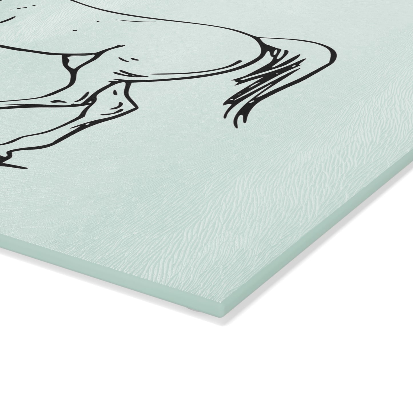 Elegant Horse Glass Cutting Board, Equine Decor, Unique Kitchen Gift, Farmhouse Kitchen, Wedding Gift, Gift for Horse Lovers