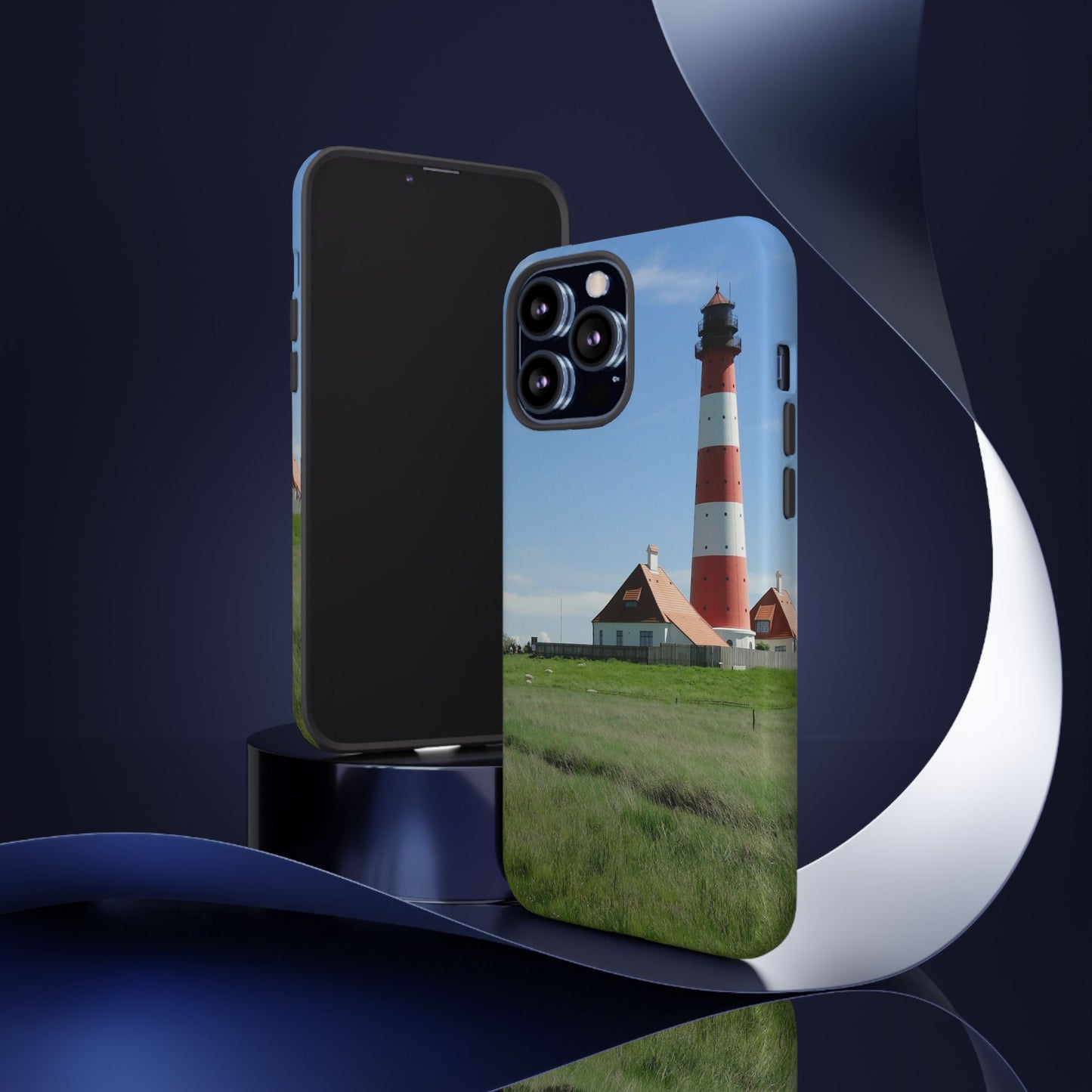 Lighthouse Phone Case - Coastal Vibes, Nautical Gift, Ocean Lover Accessory, Beach Aesthetic, Customizable Design