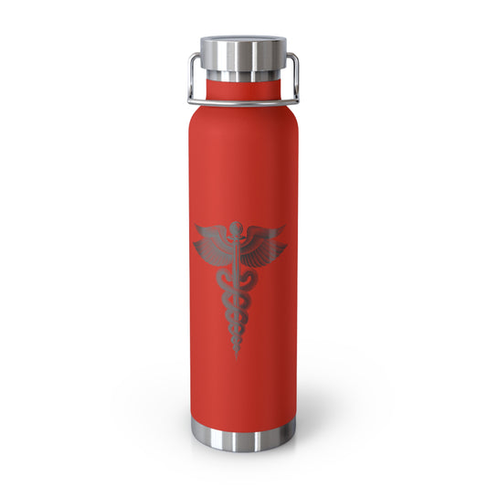 Stylish Copper Insulated Water Bottle, 22oz, Perfect for Active Lifestyles, Gifts for Healthcare Workers, Eco-Friendly, Exercise, Travel