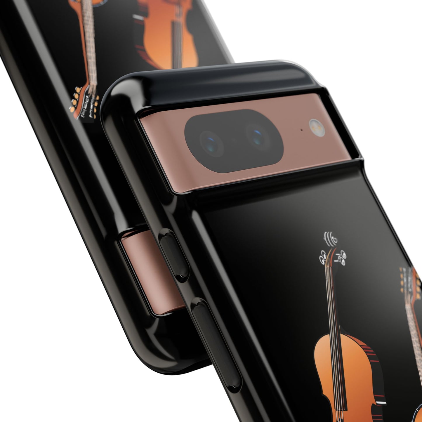 Musical Instrument Phone Case - Violin & Banjo Design, Music Lover Gift, Unique Phone Cover, Holiday Gift, Durable Tough Cases