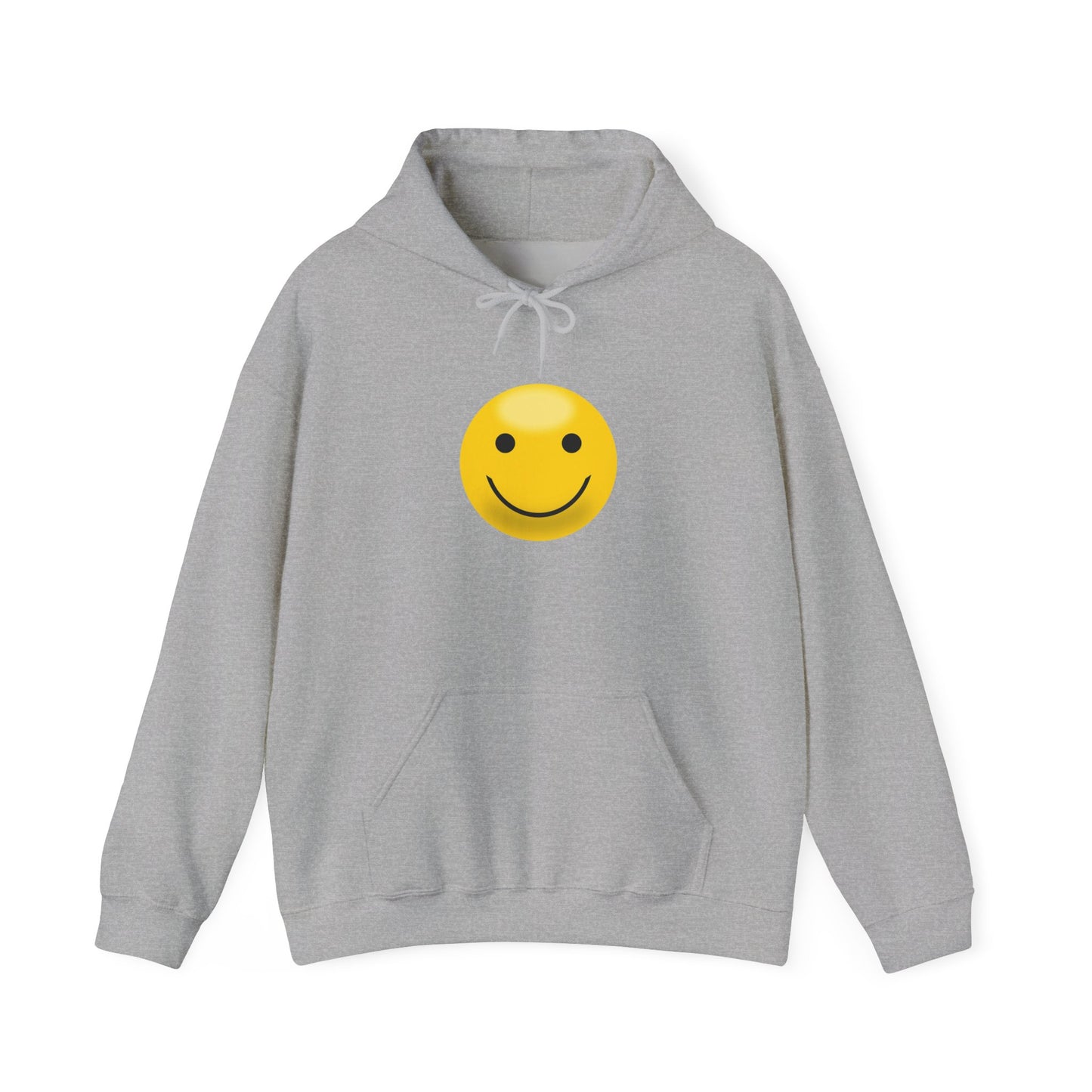 Smiley Face Hooded Sweatshirt, Unisex Cozy Hoodie, Casual Streetwear, Perfect Gift for Friends, Happy Apparel for Everyday Wear