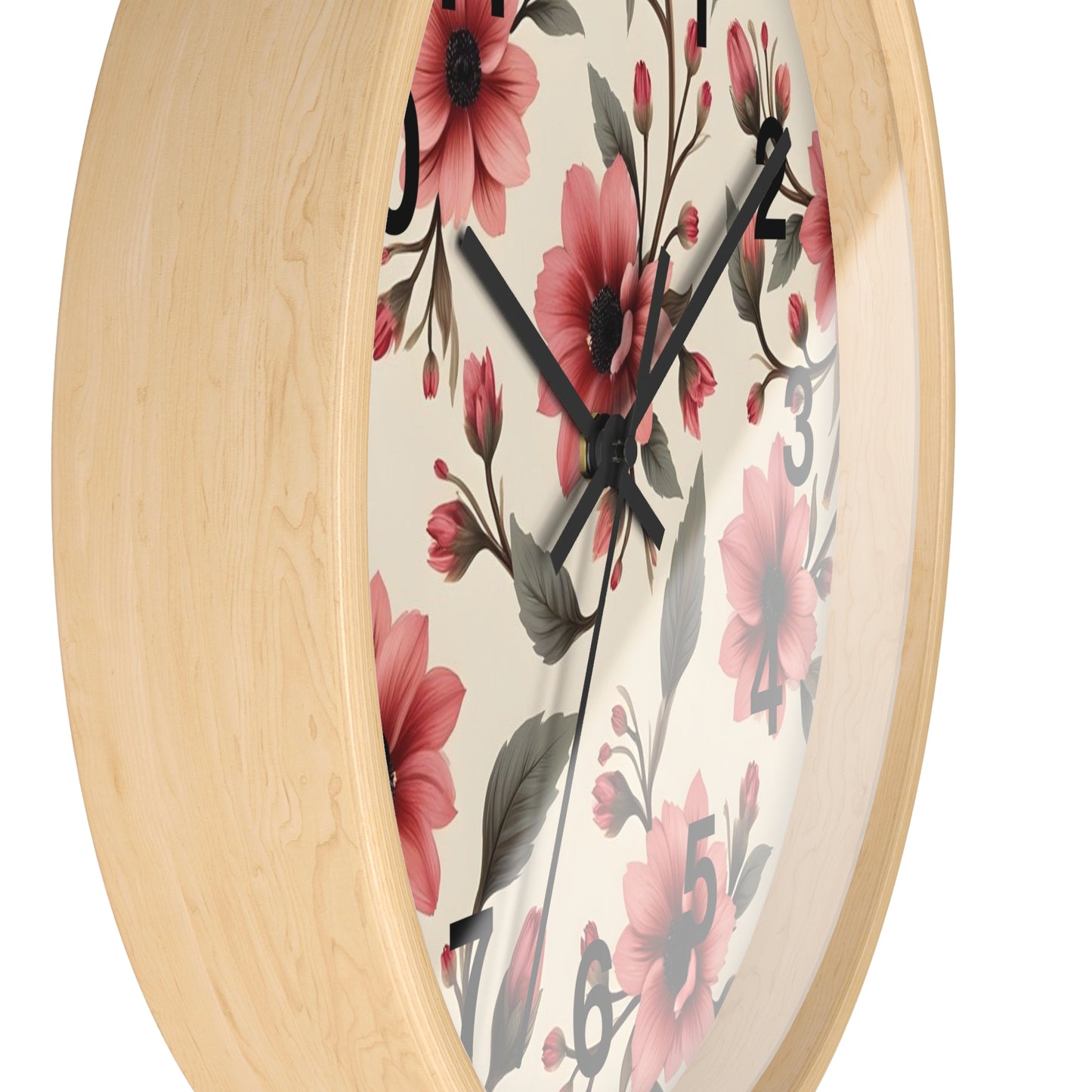 Wall Clock - Flowers