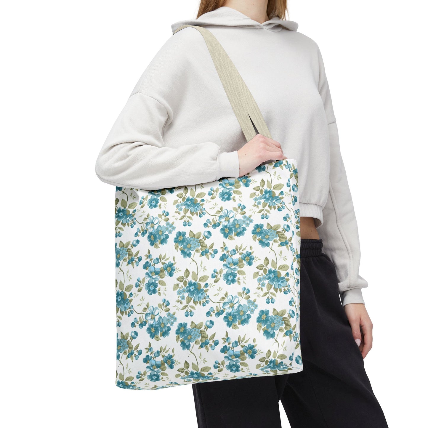 Floral Design Tote Bag | Reusable Shopping Bag, Beach Tote, Eco-Friendly Bag, Gift for Her, Travel Organizer