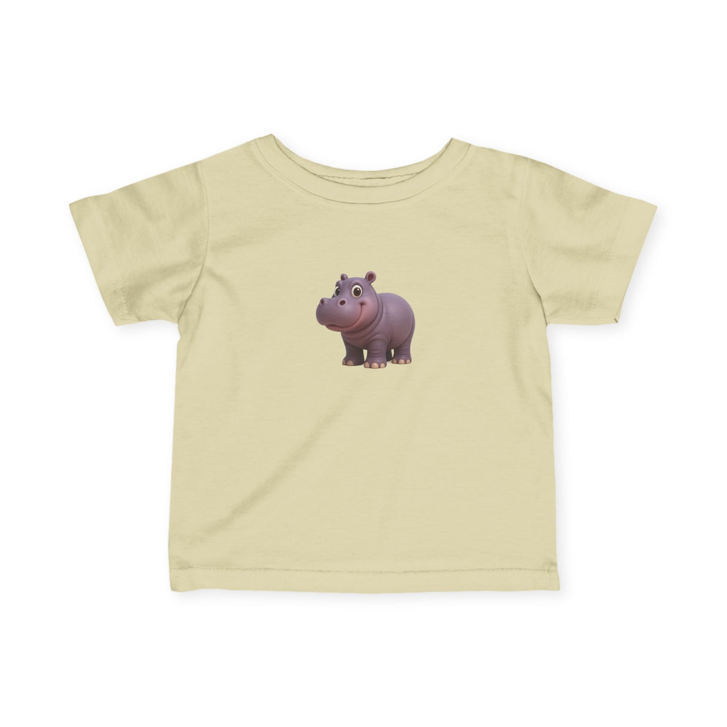 Cute Hippo Infant T-Shirt, Baby Birthday Gift, Toddler Apparel, Animal Lover Tee, Kids Casual Wear