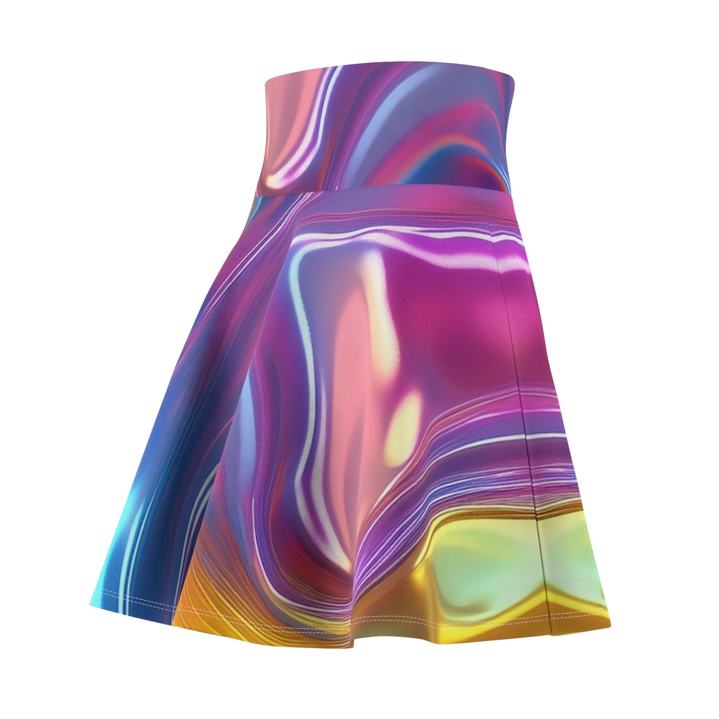 Vibrant Women's Skater Skirt, Colorful AOP Fashion Skirt, Perfect for Summer Parties, Festivals, Casual Outings, Boho Style