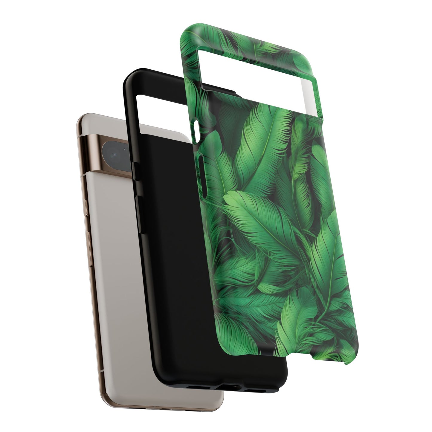 Tough Cases - Tropical Leaf Phone Case, Nature-inspired, Phone Accessory, Gift for Her, Jungle Theme, Eco-Friendly