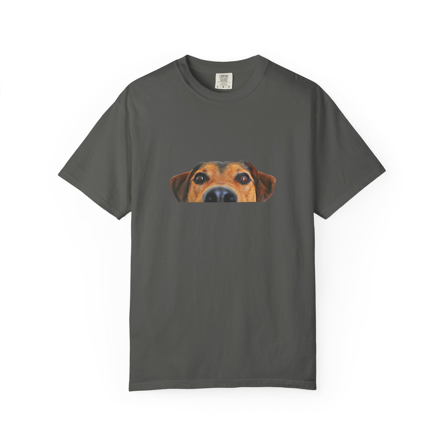 Cute Dog Face Unisex Garment-Dyed T-shirt, Pet Lover Tee, Animal Community Shirt, Birthday Gift, Casual Wear, Dog Lover's Merch