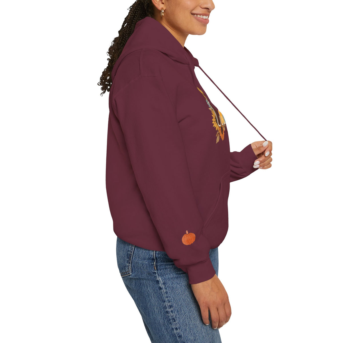 Cozy Fall Vibes Hoodie, Unisex Sweatshirt for Autumn, Pumpkin Design, Perfect for Thanksgiving, Gift for Friends, Seasonal Wear