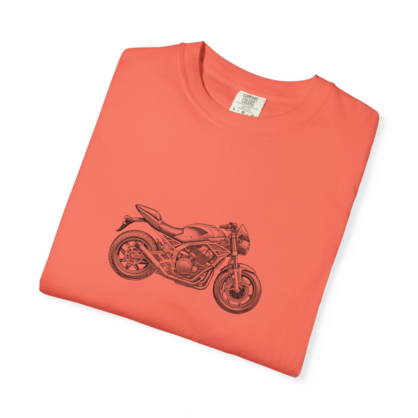 Motorcycle Vibes Unisex Garment-Dyed T-Shirt, Biker Tee for Motorcycle Enthusiasts, Gift for Riders, Casual Wear, Adventure Apparel