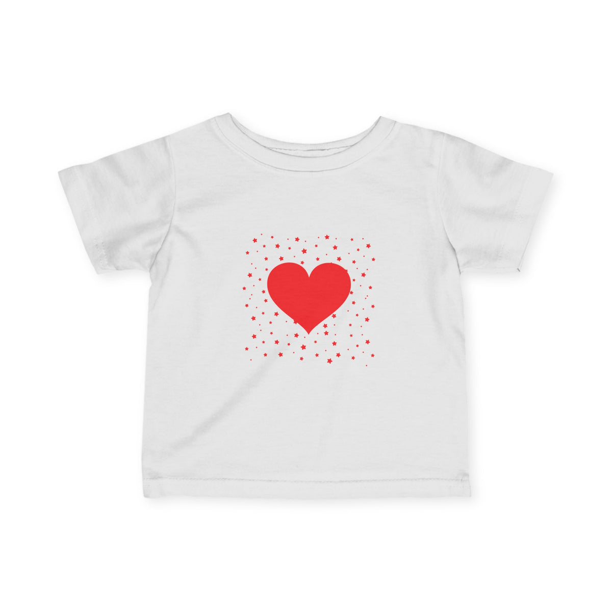 Infant Tee – Red Heart Confetti Baby Shirt