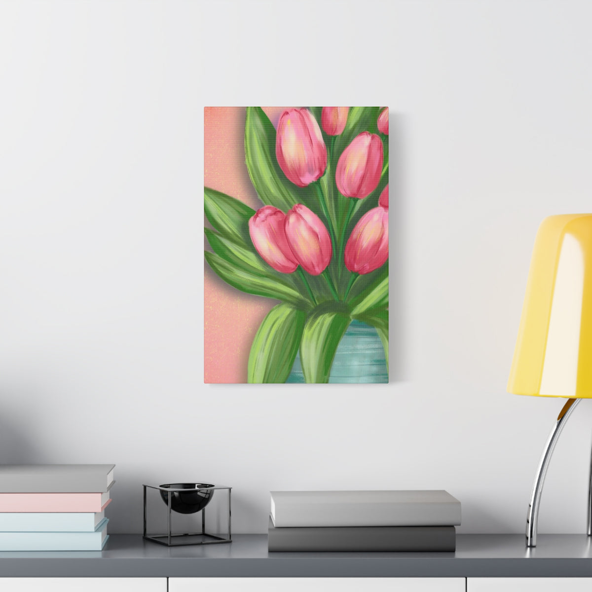 Matte Canvas, Stretched, 1.25" Tulips