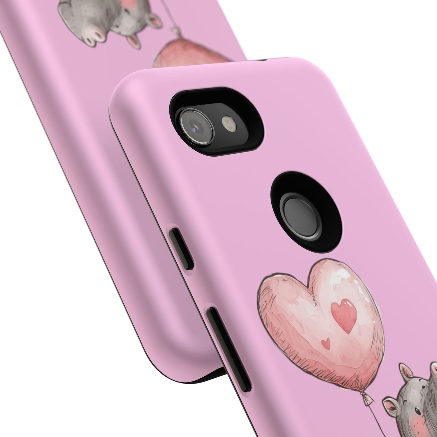 Cute Hippo Phone Case | Good Vibes, Gift for Friends, Cute Phone Accessories, Animal Lover Gift, Happy Phone Cover