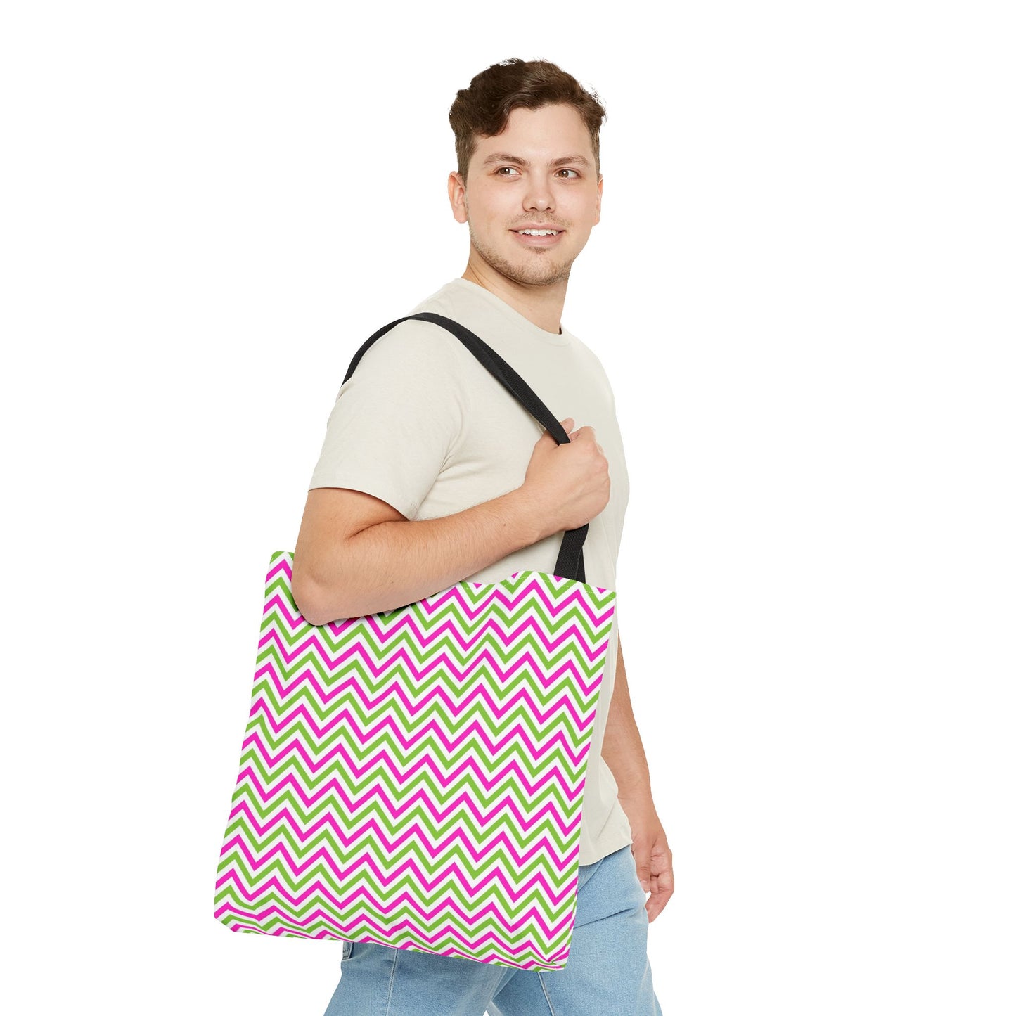 Colorful Chevron patter Tote Bag Stylish Eco-Friendly Shopping Tote