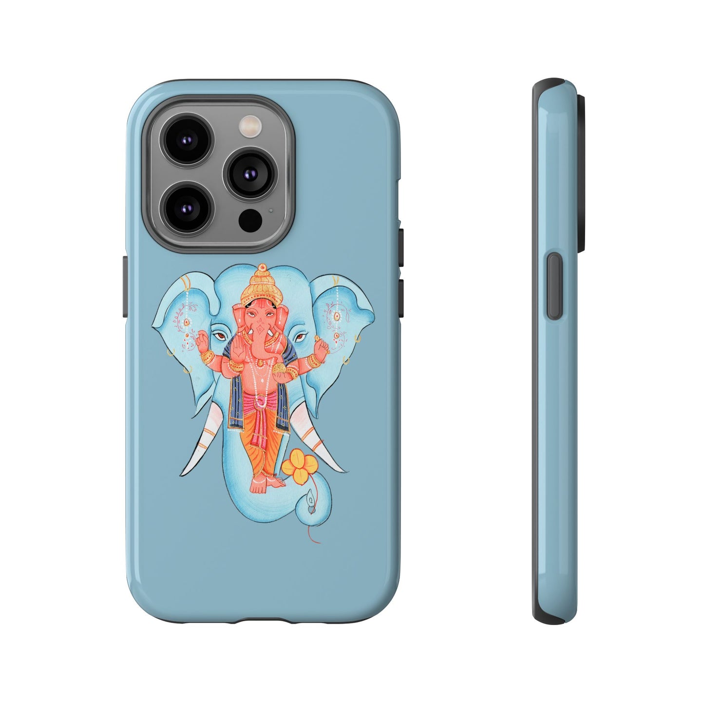 Tough Cases: Ganesh-Inspired Phone Case, Bohemian Phone Cover, Hindu Art Accessory, Festival Gift, Protective Phone Shell