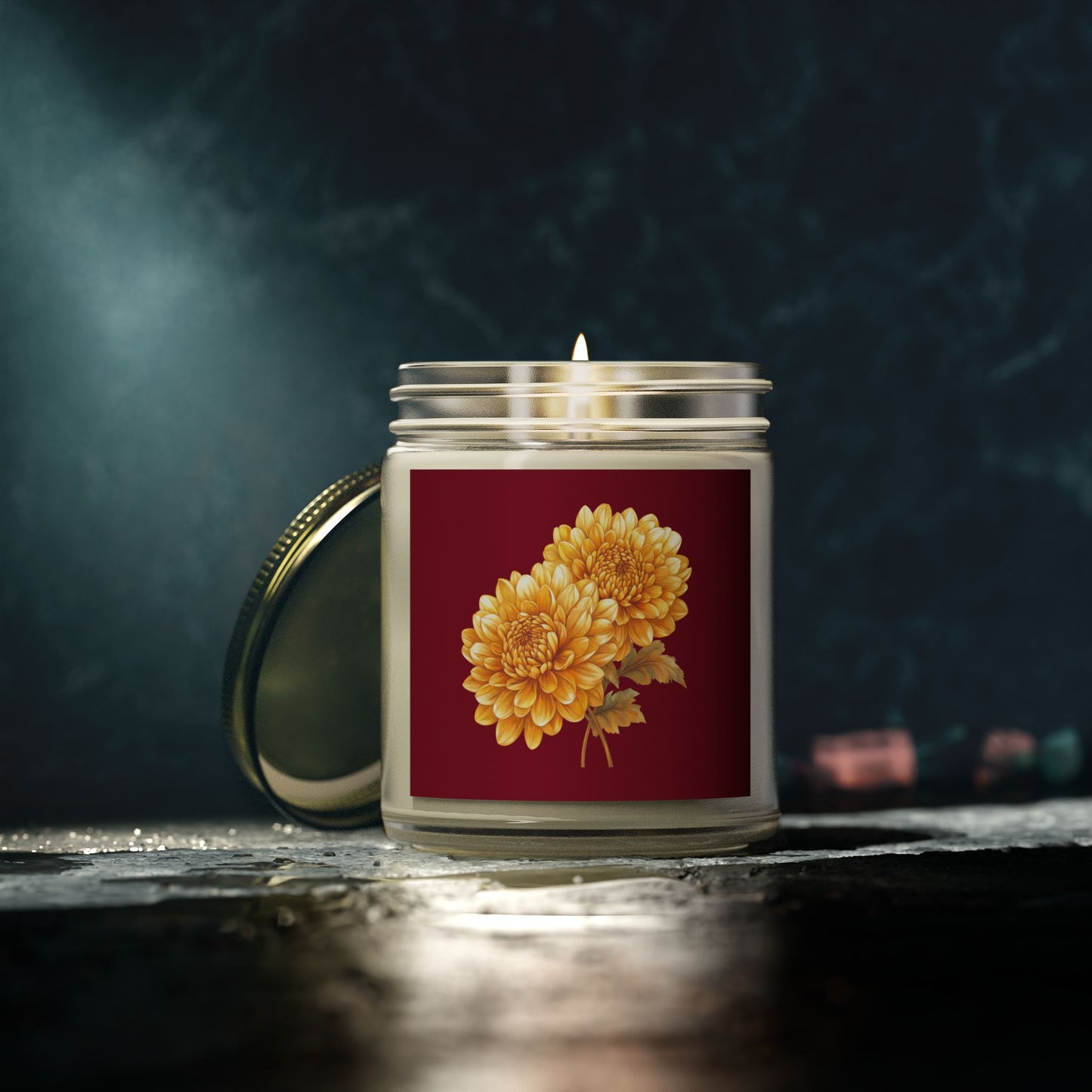 Floral Scented Candles - Hand-Poured Coconut Apricot Wax, Cozy Decor, Relaxation Gift, Home Fragrance, Gift for Her, Candle Lover