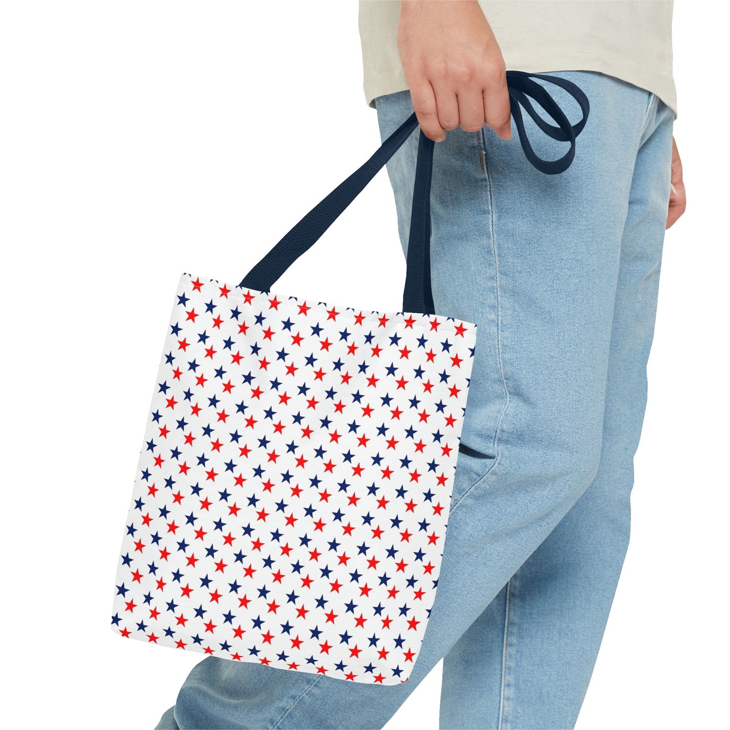Tote Bag stars red white and blue