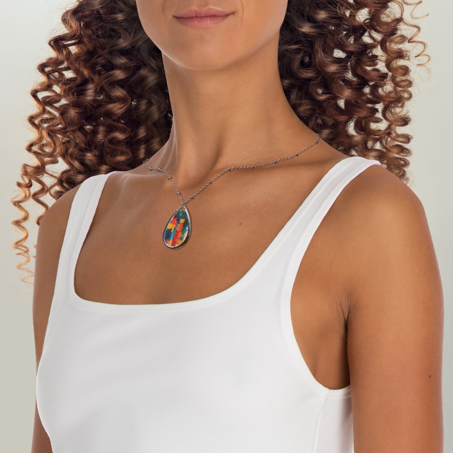 Oval Necklace - Multi color