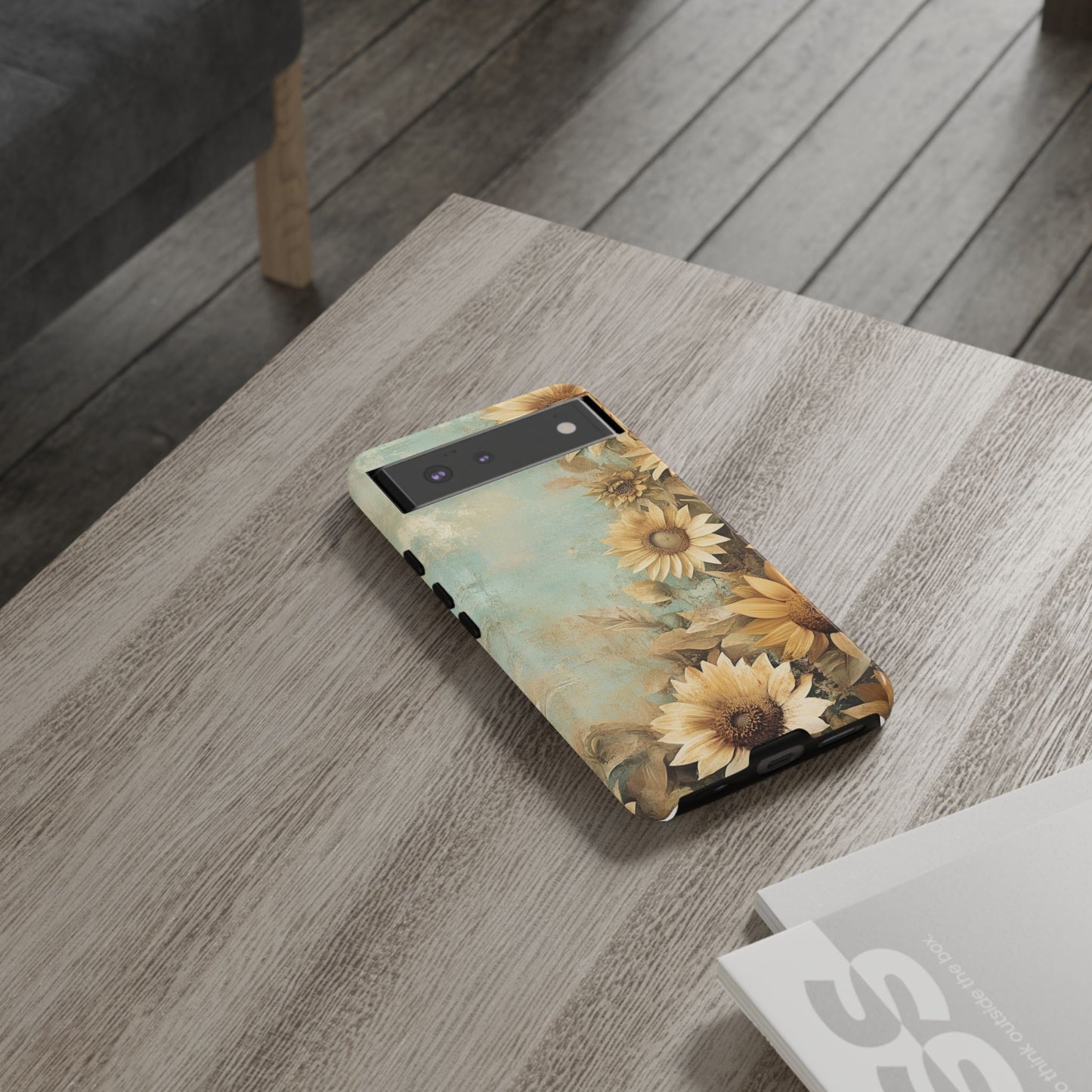 Sunflower Phone Case, Tough Shell Floral Cover, Nature Inspired Gift, Durable Protective Case, Perfect for Spring and Summer