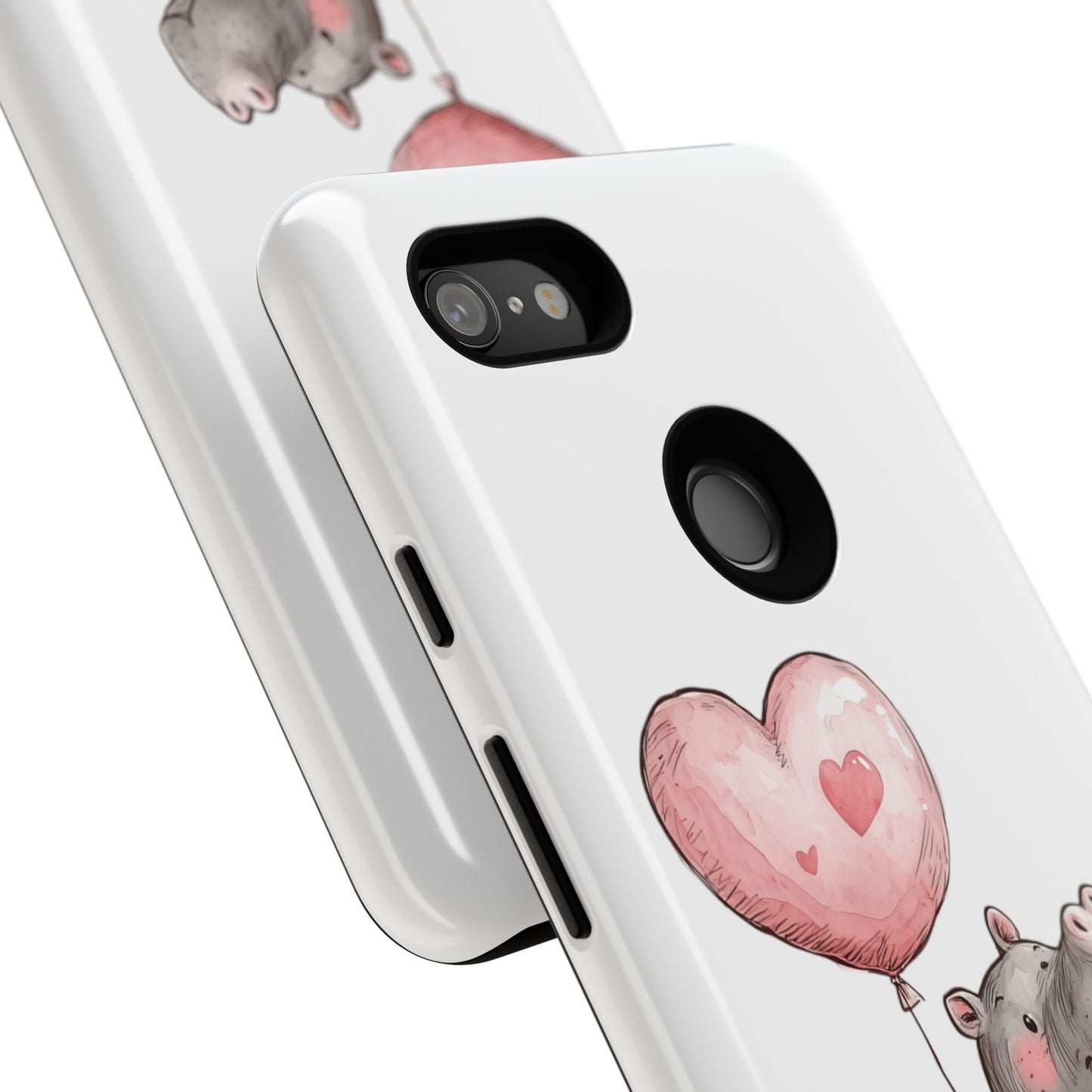 Cute Hippo Phone Case - Good Vibes Design, Animal Lover Gift, Fun Accessory, Birthday Present, Phone Accessories