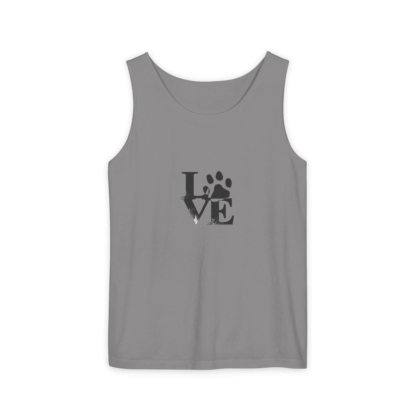 Paw Print Love Tank Top | Animal Lover Gift, Summer Tee, Pet Adoption Support, Casual Wear, Gift for Dog Mom/Dad