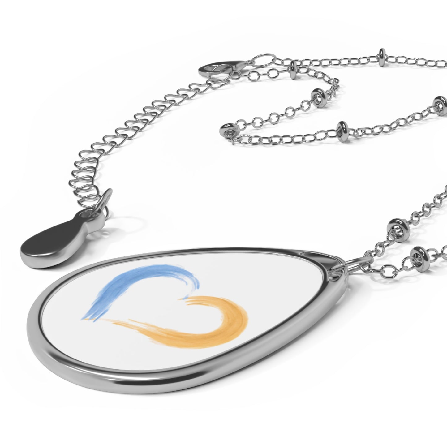 Heart-Shaped Oval Necklace, Meaningful Gift for Anniversary, Valentine's Day, Friendship, Family, Unique Jewelry