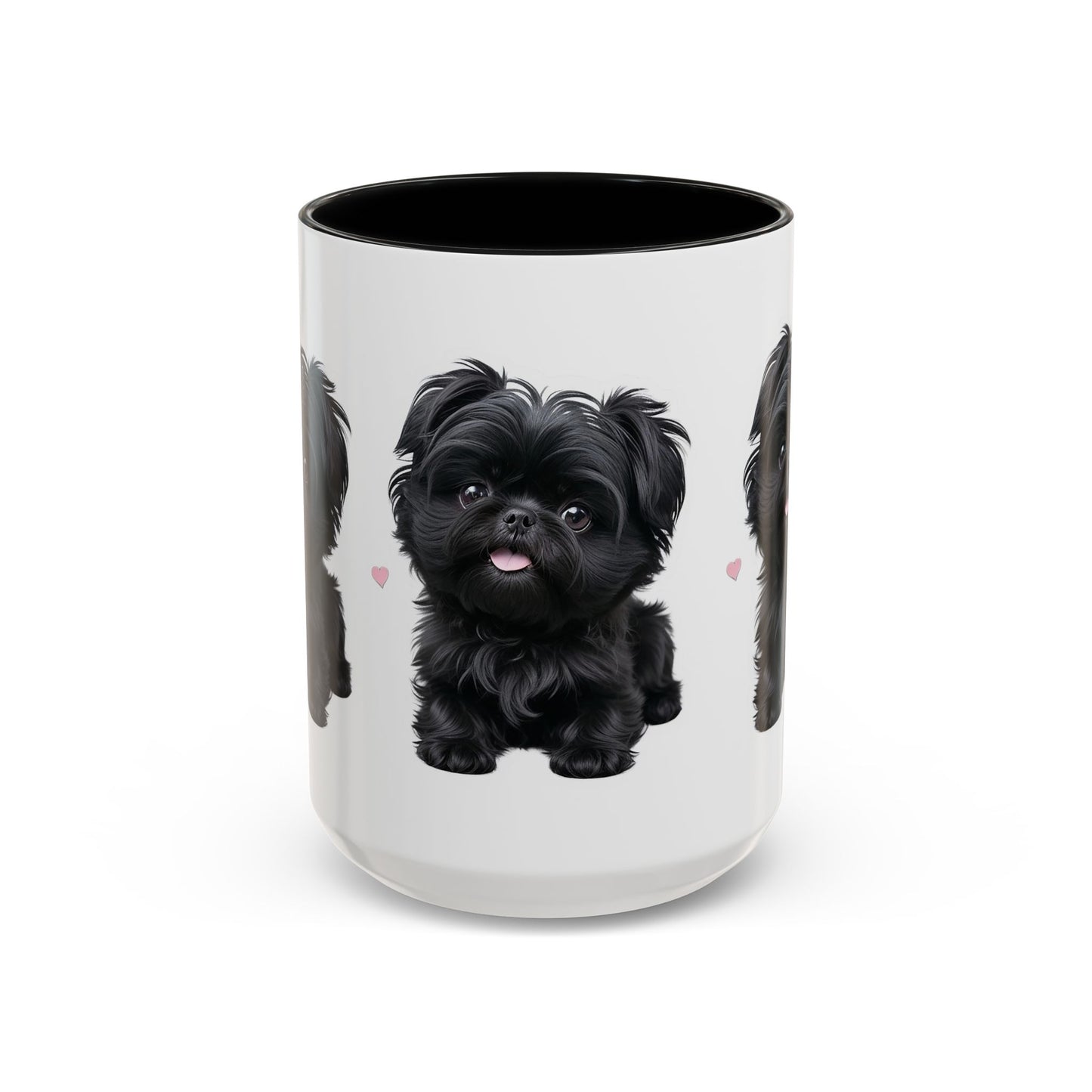 Cute Pug Accent Coffee Mug, Pet Lover Gift, Coffee Cup, Dog Mom Mug, Black Dog Ceramic Mug