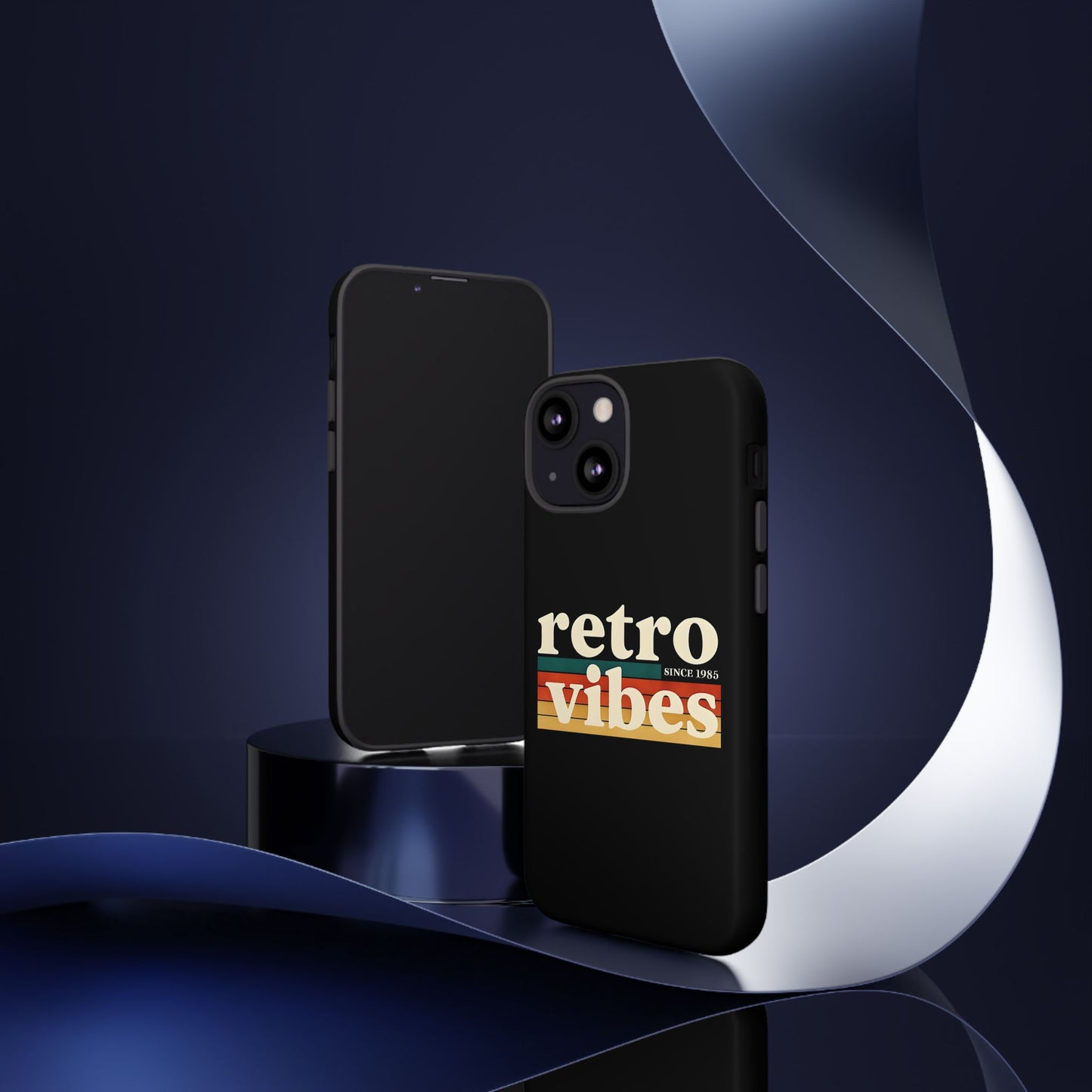 Retro Vibes Phone Case, Tough Phone Cover, Vintage Style Case, Gift for Music Lovers, Retro Aesthetic Accessory
