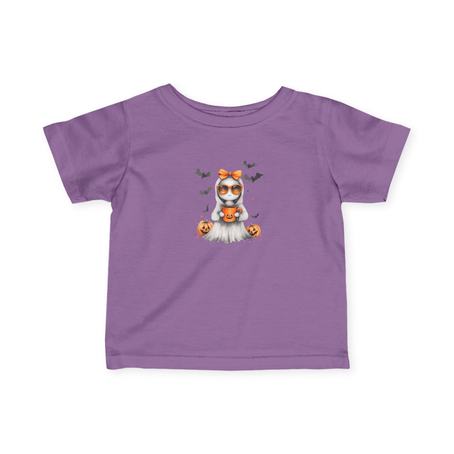 Halloween Infant T-Shirt, Cute Pumpkin Ghost Tee, Toddler Halloween Costume, Fall Baby Shirt, Spooky Kids Apparel
