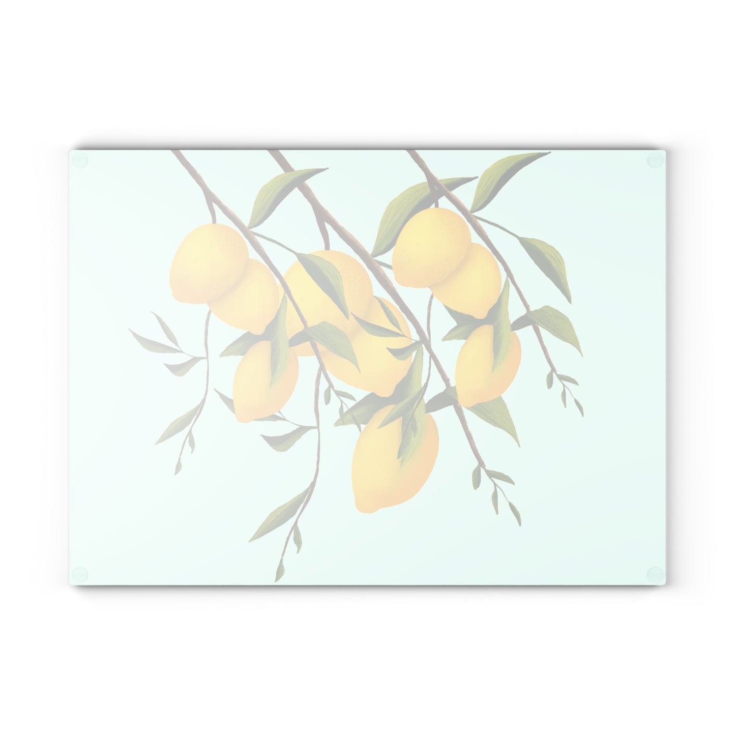 Lemon Glass Cutting Board - Bright Kitchen Decor, Home Gift, Cooking Accessory, Housewarming Present, Fruit Design