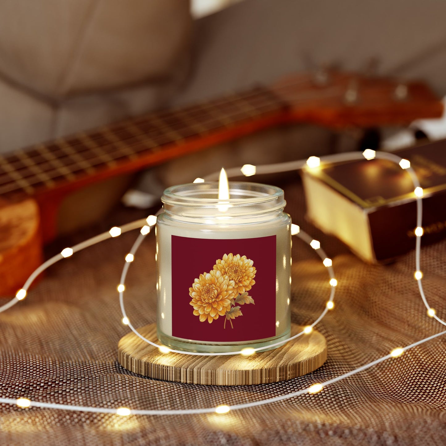 Floral Scented Candles - Hand-Poured Coconut Apricot Wax, Cozy Decor, Relaxation Gift, Home Fragrance, Gift for Her, Candle Lover