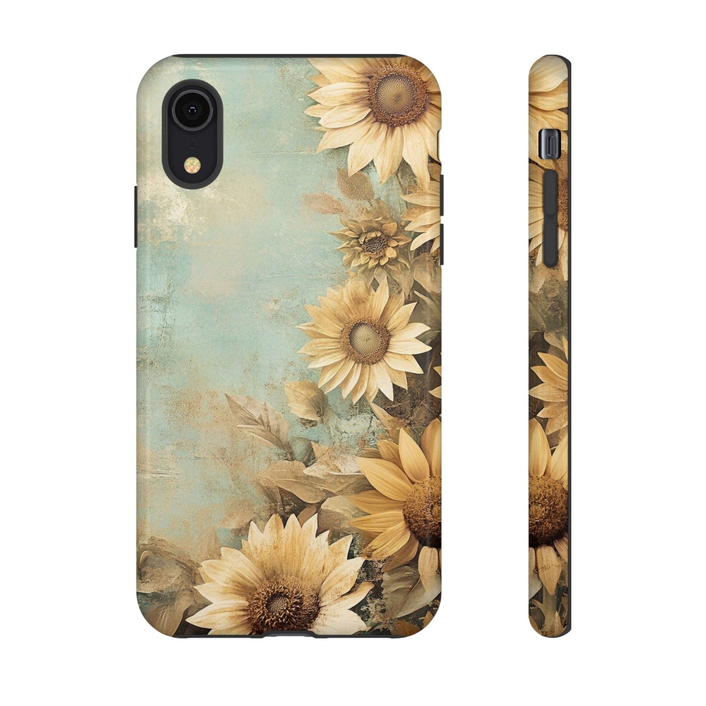 Sunflower Phone Case, Tough Shell Floral Cover, Nature Inspired Gift, Durable Protective Case, Perfect for Spring and Summer