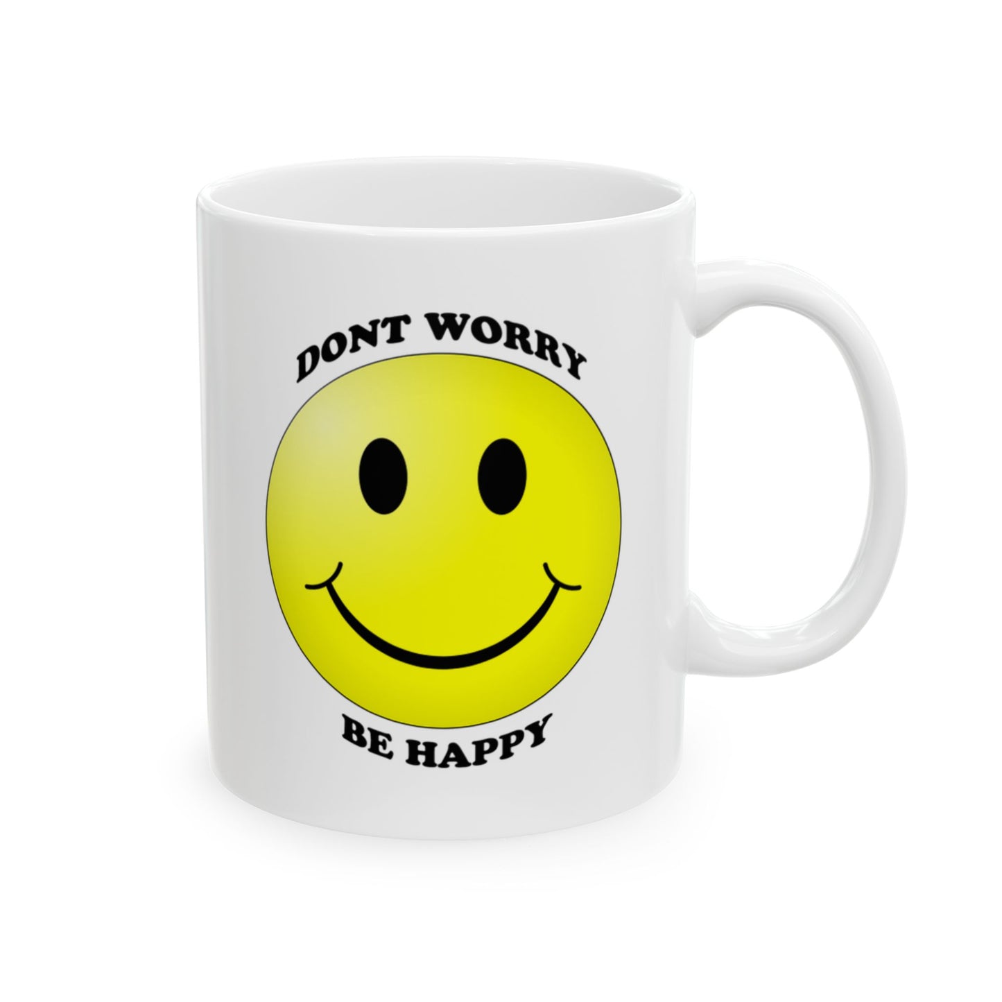 Cheerful Smile Ceramic Mug - Perfect Gift for Coffee Lovers, Birthday, Home Office, Friendship, Gift for Him or Her