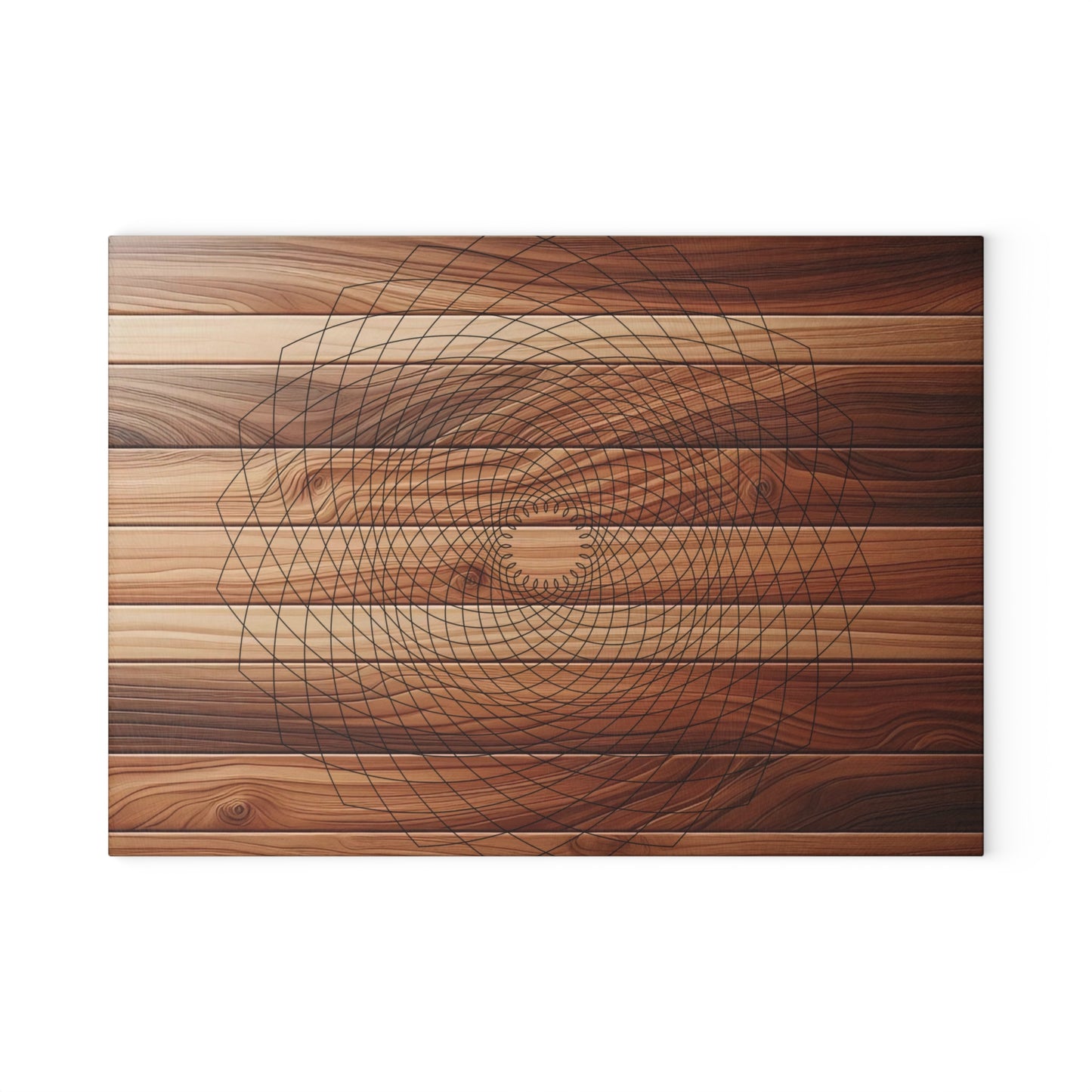 Stylish Geometric Glass Cutting Board, Modern Kitchen Decor, Unique Gift for Home Cooks, Perfect for Weddings and Housewarming