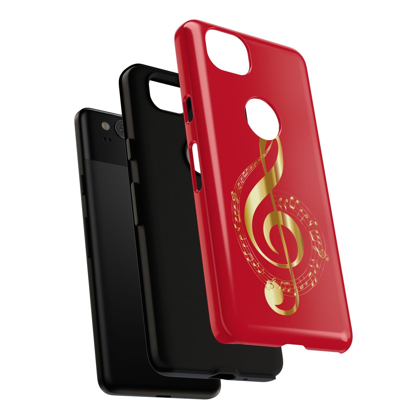 Tough Cases - Red Musical Note
