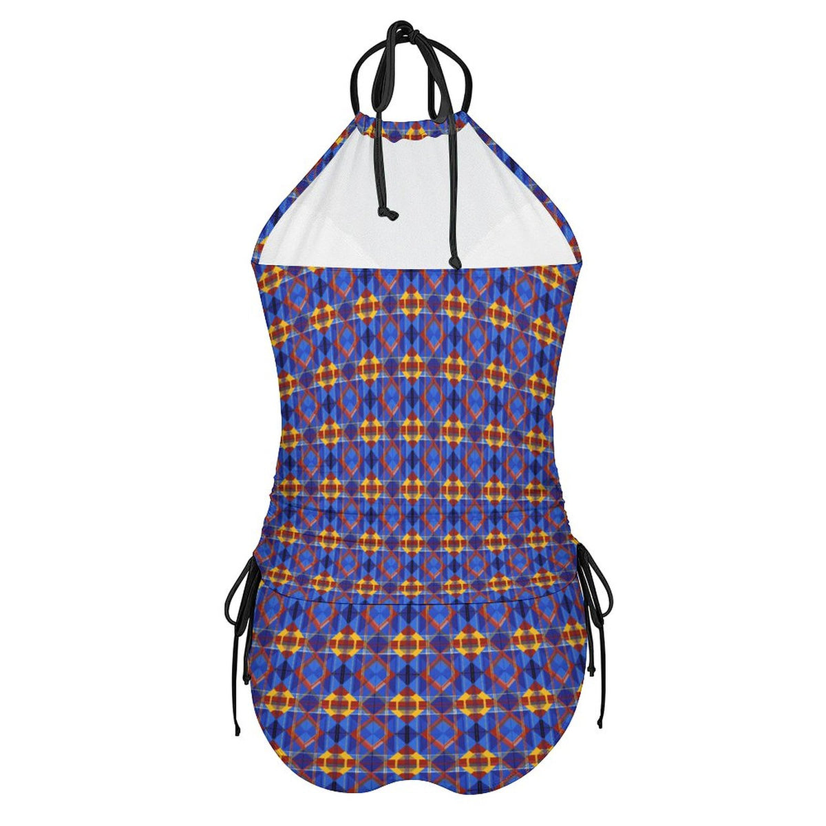 2-Piece Women's Tankini Set with High Neck Halter Top