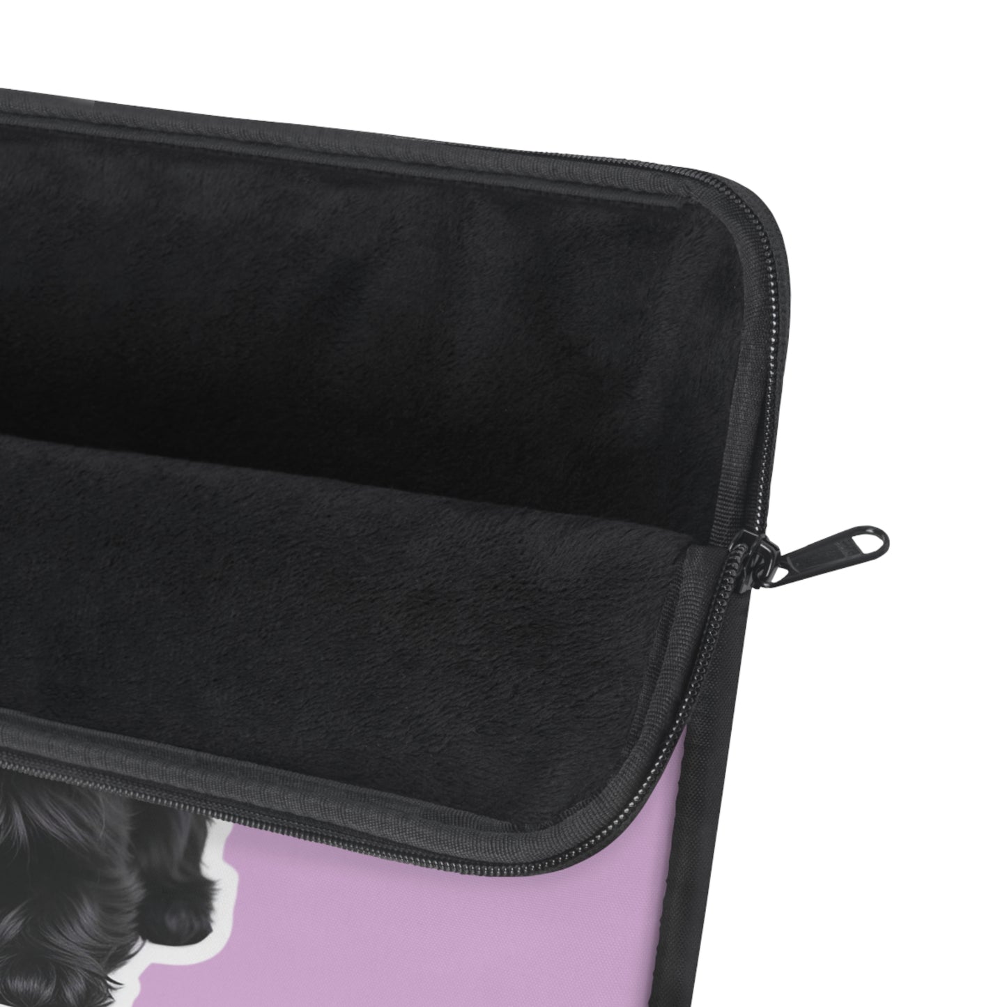 Cute Puppy Laptop Sleeve with Adorable Dog Design, Dog Lover Gift, Laptop Case, Pet Owner Accessory, Pink Sleeve